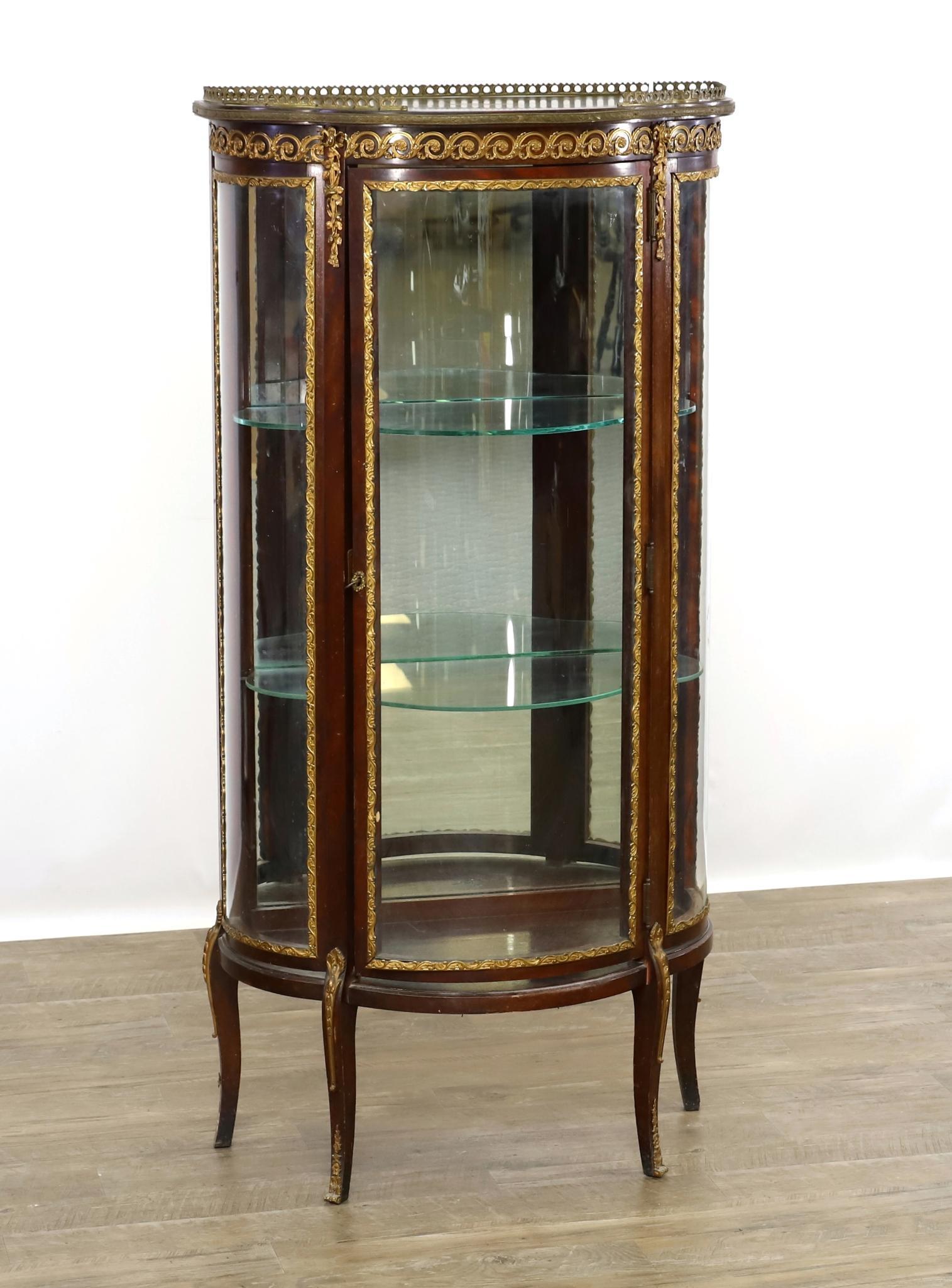 French Mahogany and Ormolu Mounted Vitrine (1 of 13)