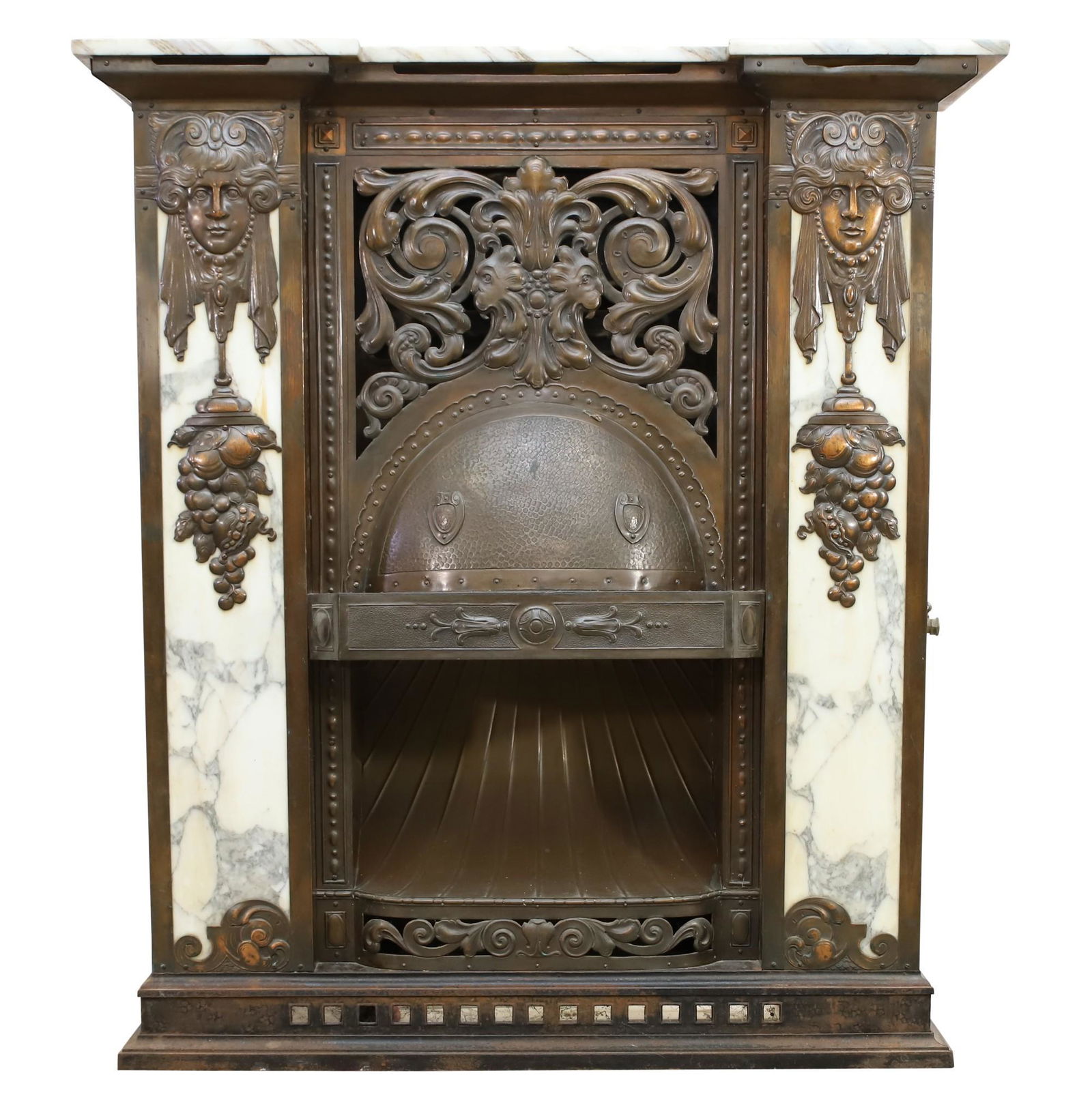 Ornate Marble Gas Fireplace (1 of 15)