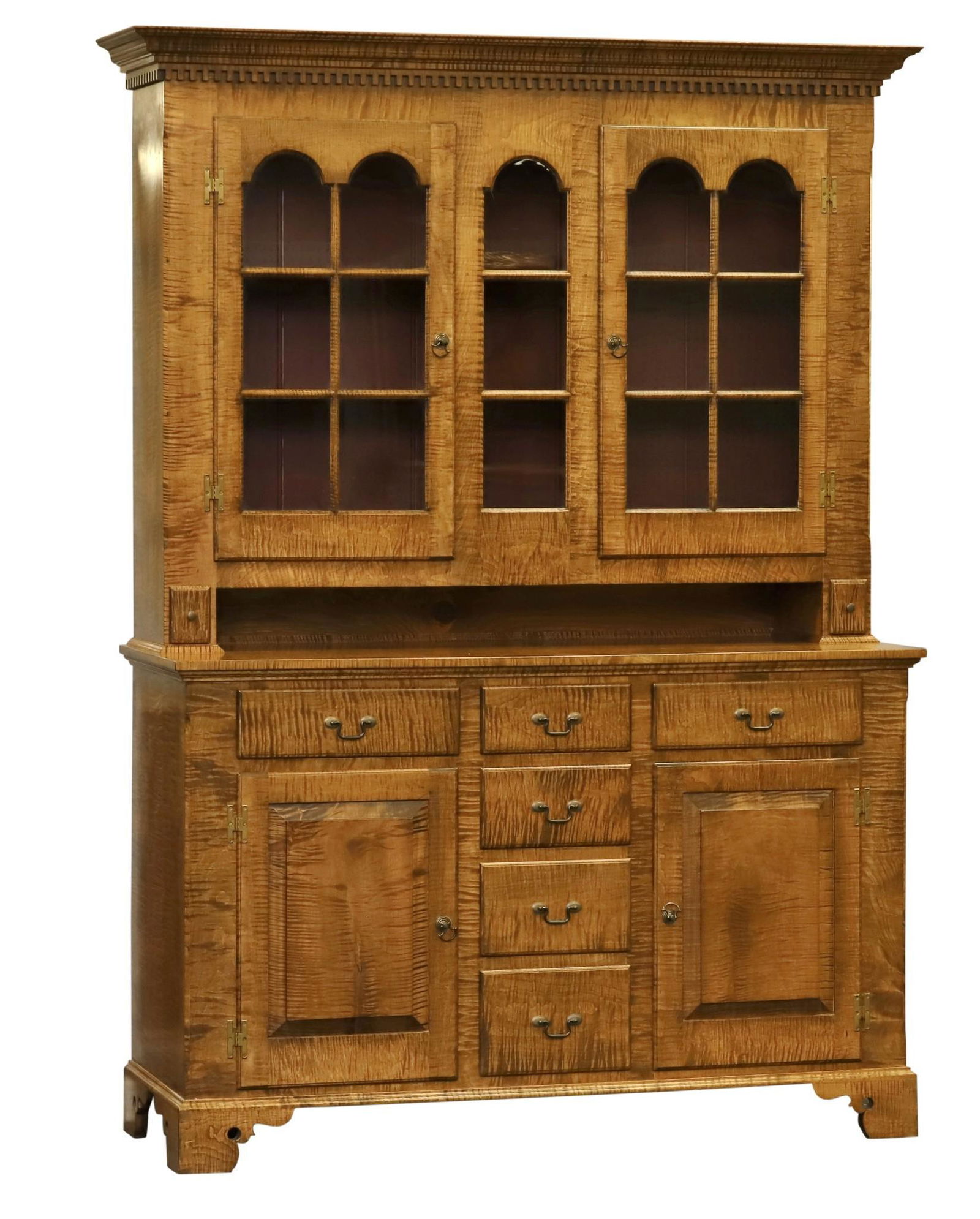 Bench Made Tiger Maple Stepback Cupboard (1 of 12)