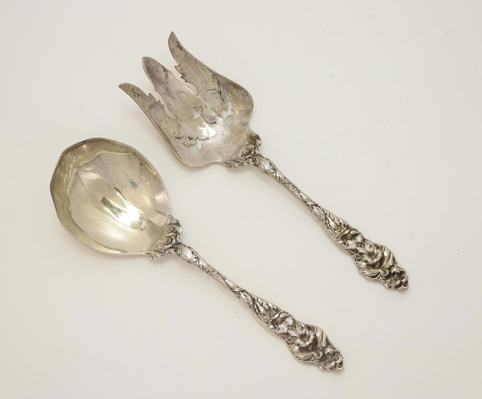 Reed & Barton "Les Six Fleurs" Salad Set (1 of 11)