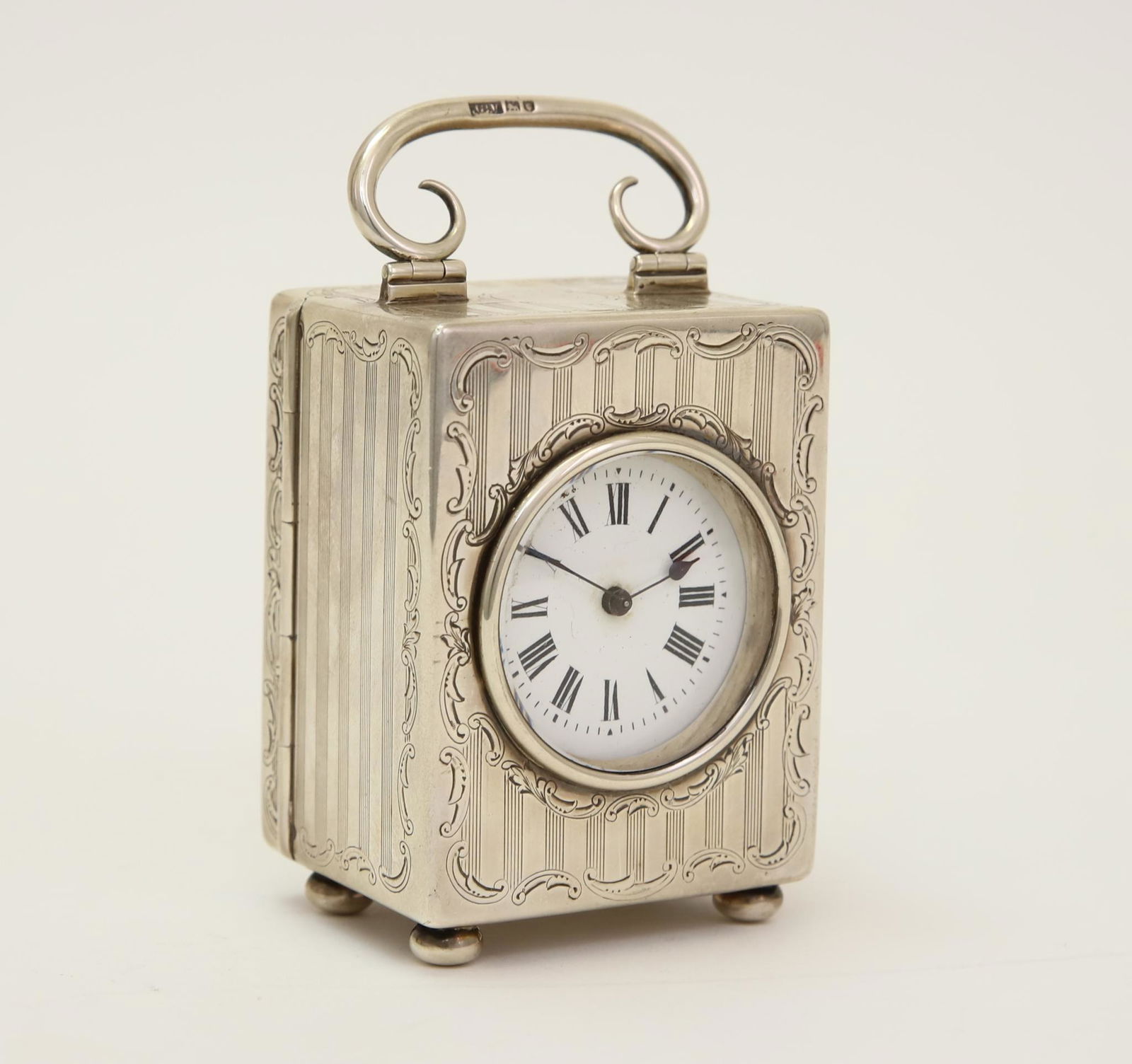 Duverdrey & Bloquel Sterling Silver Dresser Clock (1 of 8)