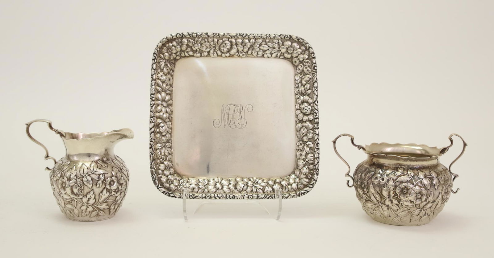 Repousse Sterling Silver Teaware (1 of 16)