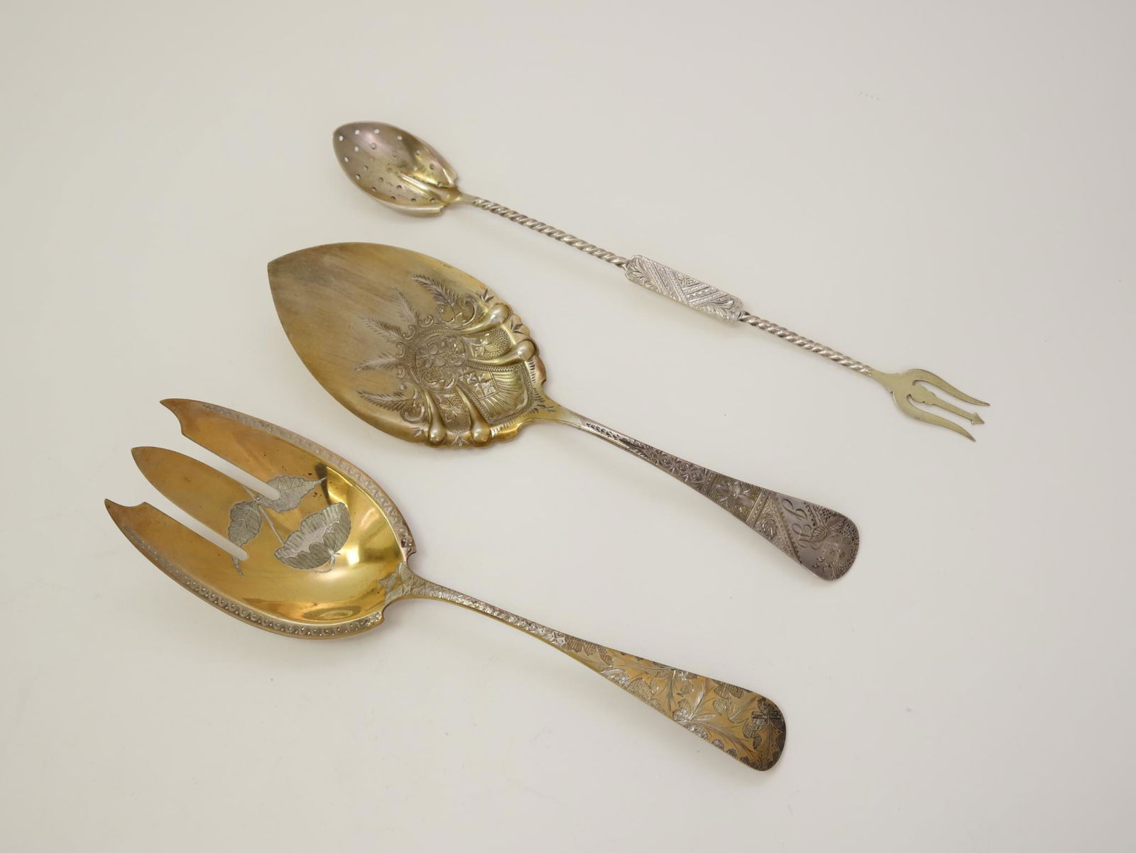 Aesthetic Movement Sterling Silver Specialty Servers (1 of 17)