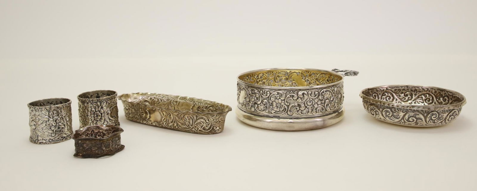 Repousse Sterling Silver Tablewares (1 of 20)