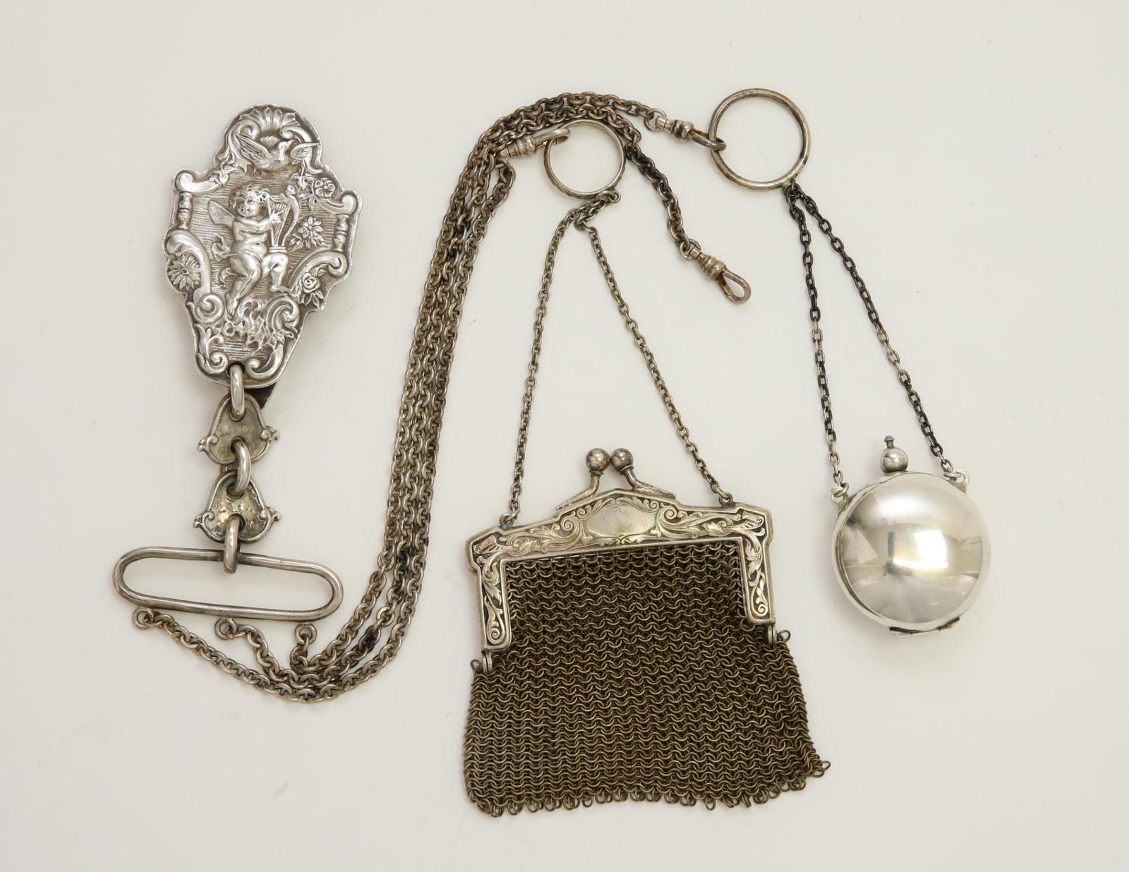 Gorham Sterling Silver Chatelaine with Accessories (1 of 9)