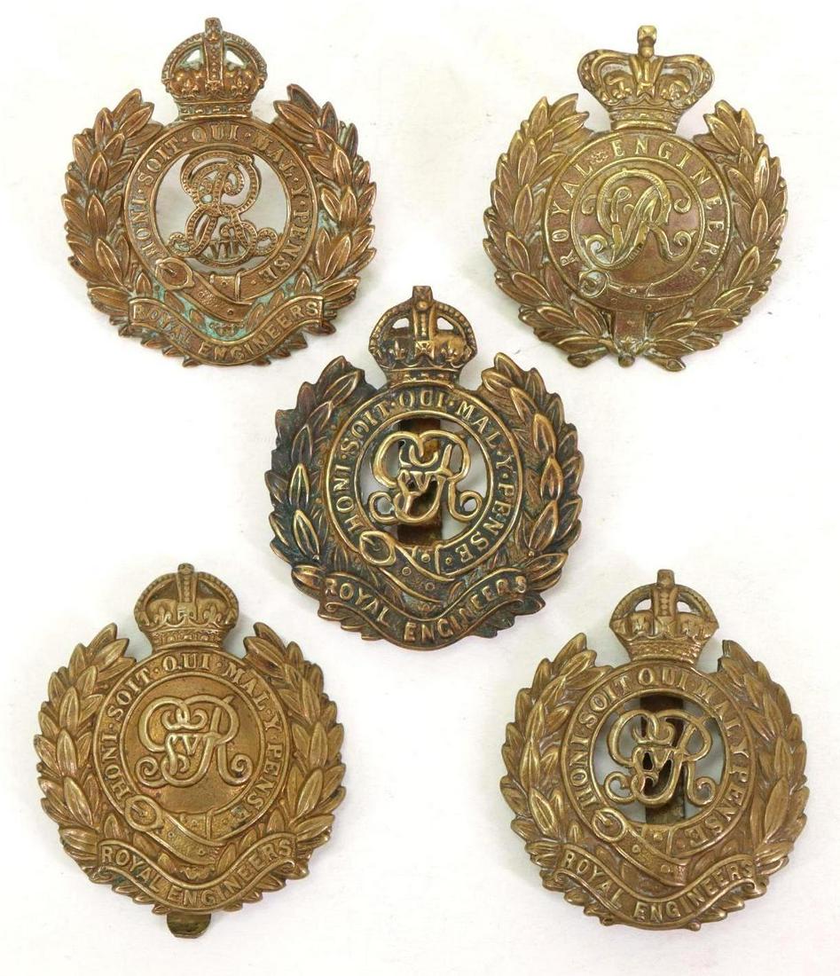 Grouping of British Royal Engineers Hat Badges (1 of 4)