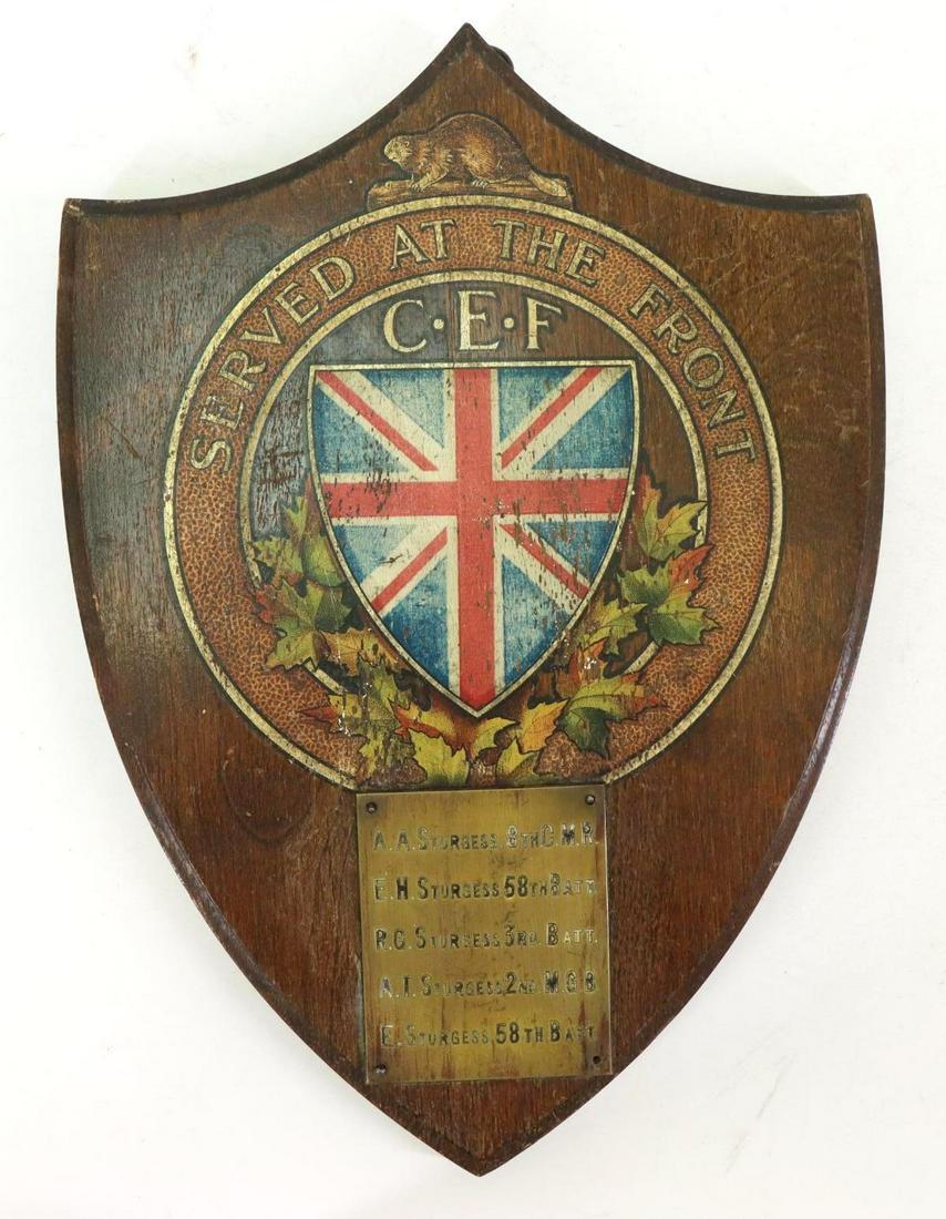 Canadian World War I Service Plaque (1 of 5)