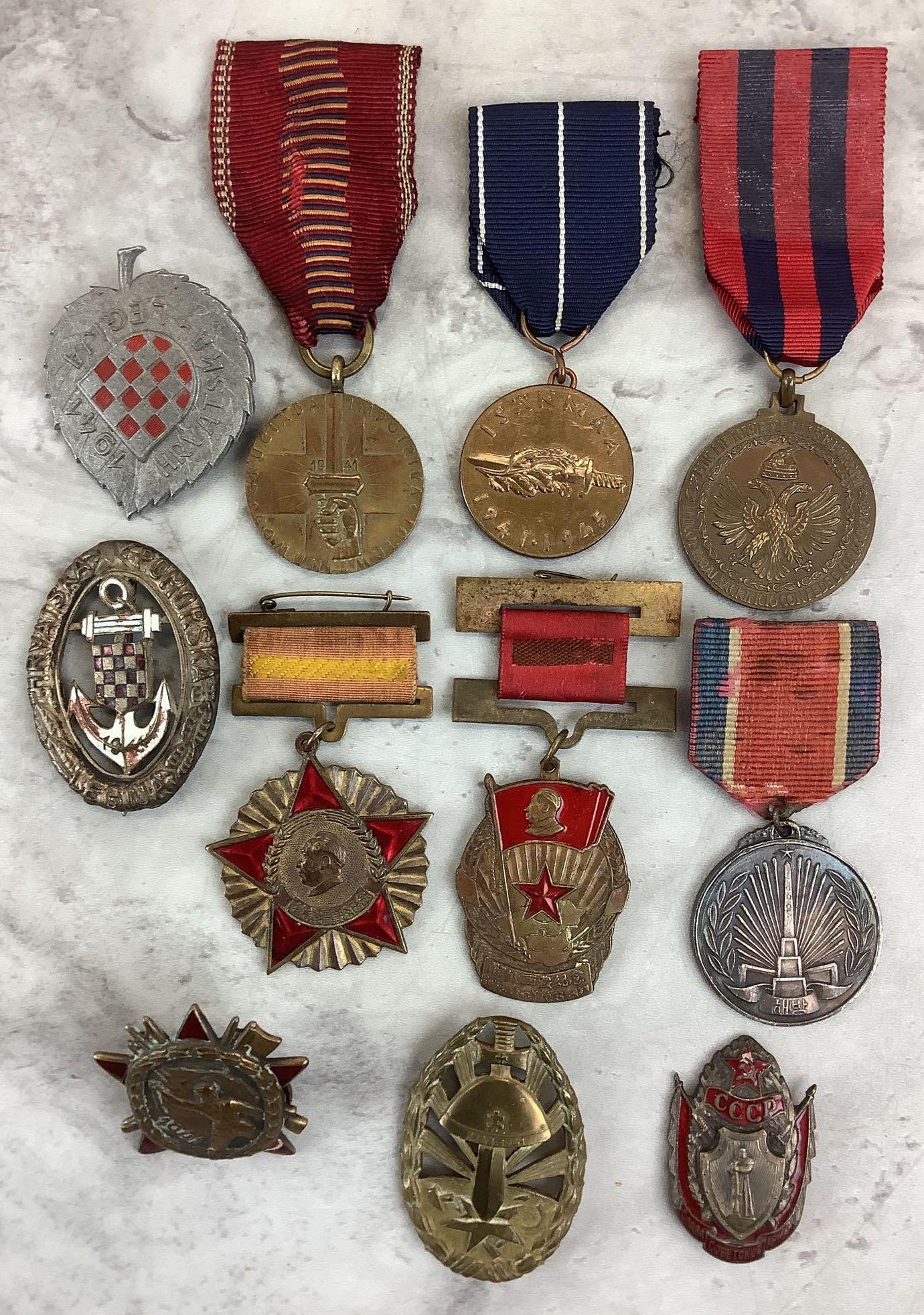 World War II/Korean War Medals-Various Countries (1 of 7)