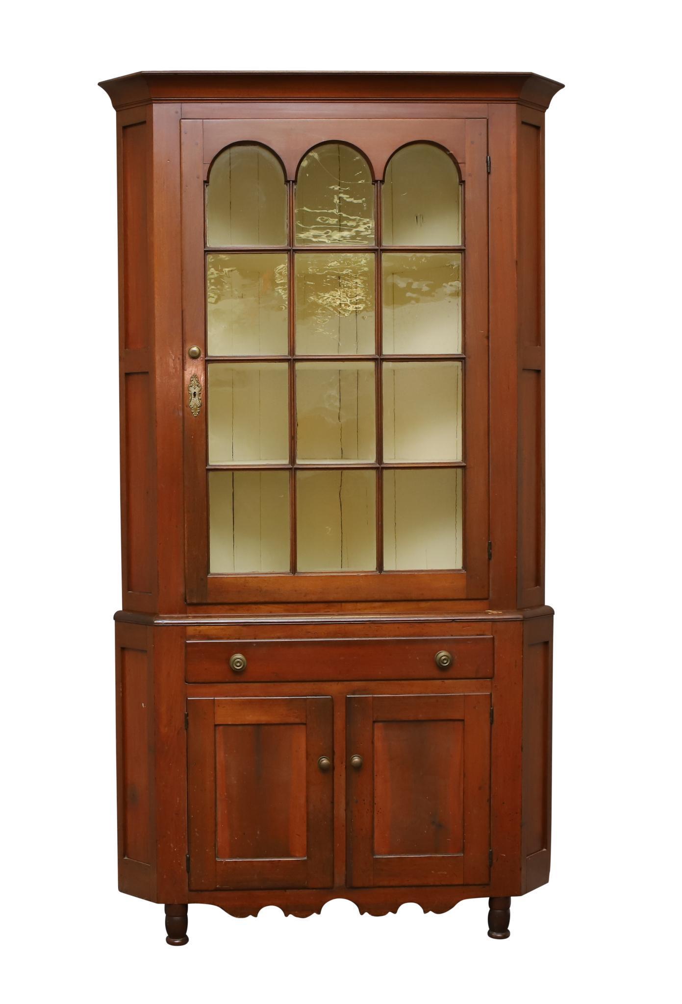 Federal Cherry Corner Cupboard (1 of 13)
