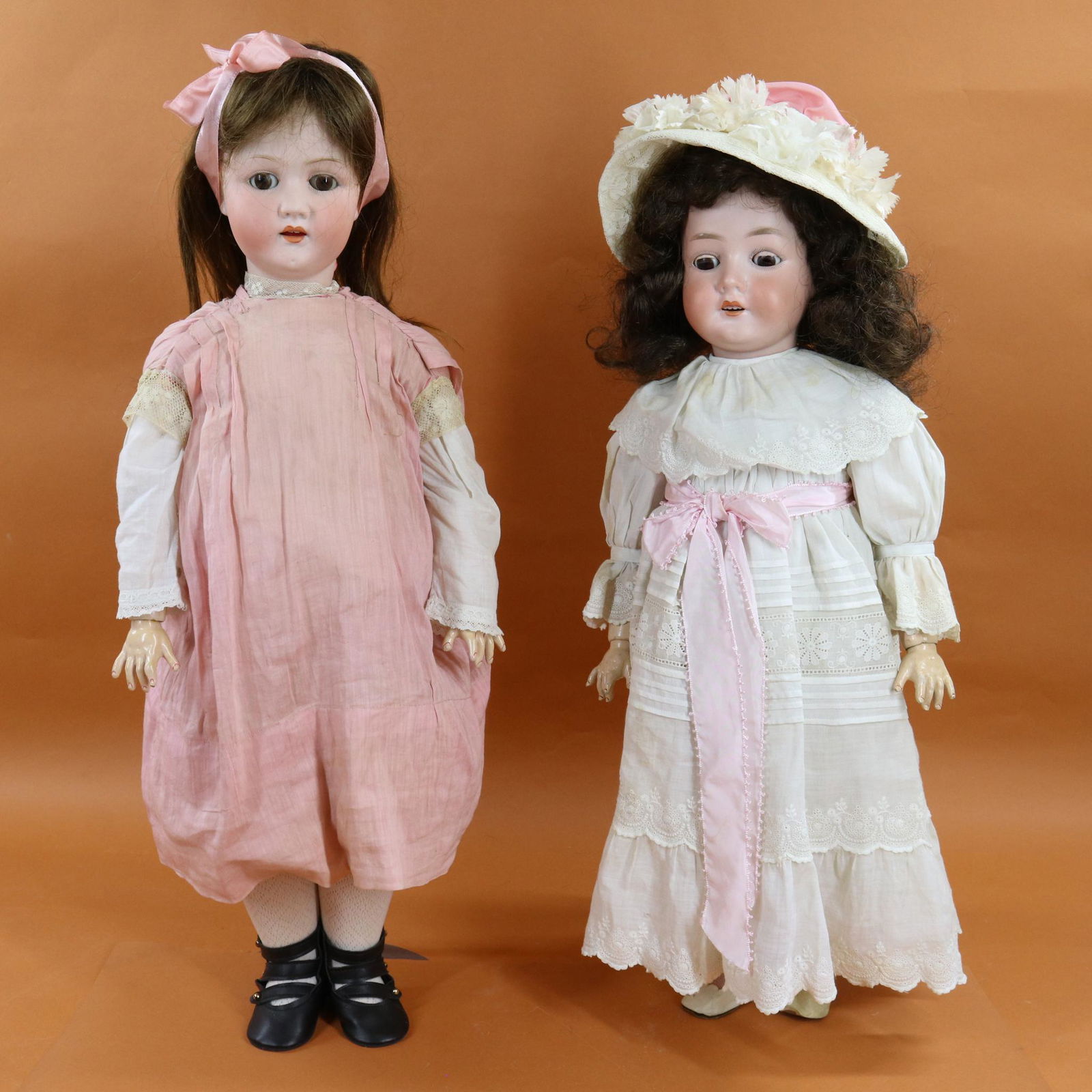 ANTIQUE GERMAN BISQUE HEAD DOLL(S). (1 of 15)
