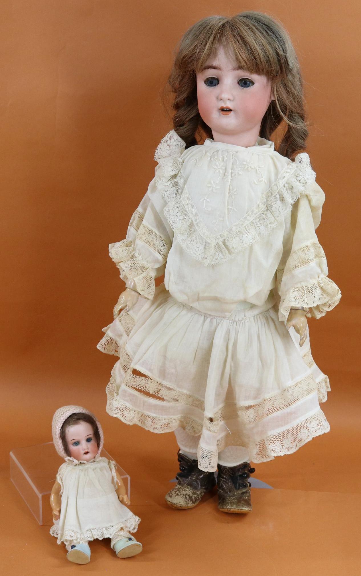 ANTIQUE GERMAN BISQUE HEAD DOLL(S). (1 of 15)