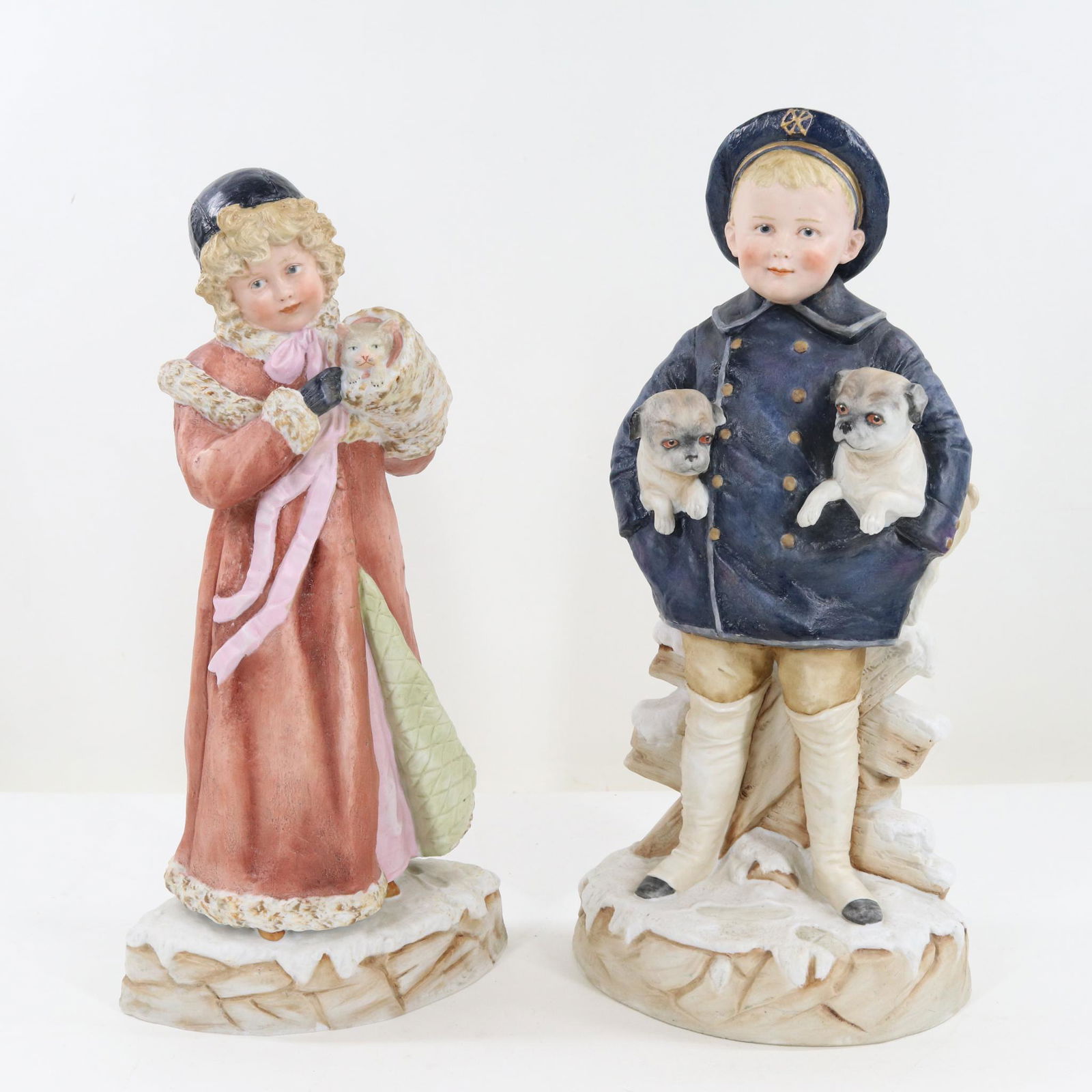 LOT OF  BISQUE/CHINA FIGURINES. (1 of 9)