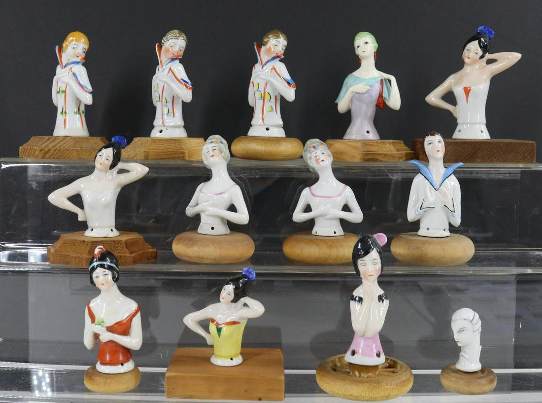 LOT OF HALF DOLLS. (1 of 13)