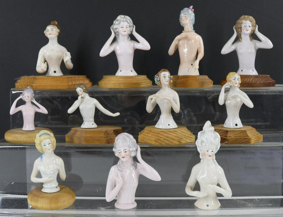 LOT OF HALF DOLLS. (1 of 12)