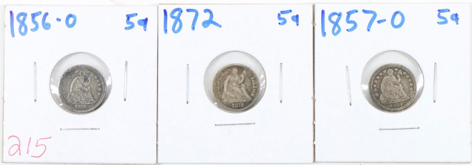 SEATED HALF DIMES (1 of 7)