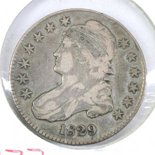 BUST HALF: 1829 F