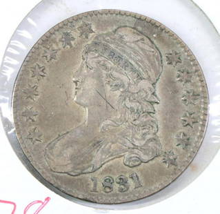 BUST HALF: 1831 VF, obv. scratches