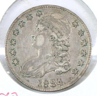 BUST HALF: 1834 VF+
