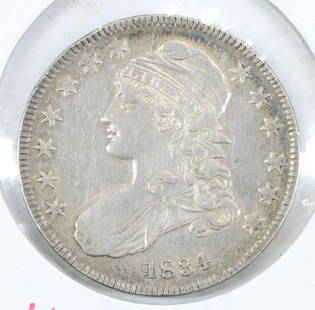 BUST HALF: 1834 XF