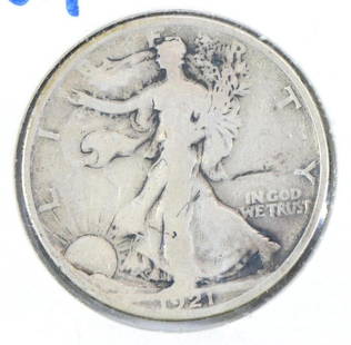 LIBERTY WALKING HALF: 1921 VG