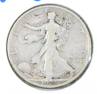 LIBERTY WALKING HALF: 1921-D F