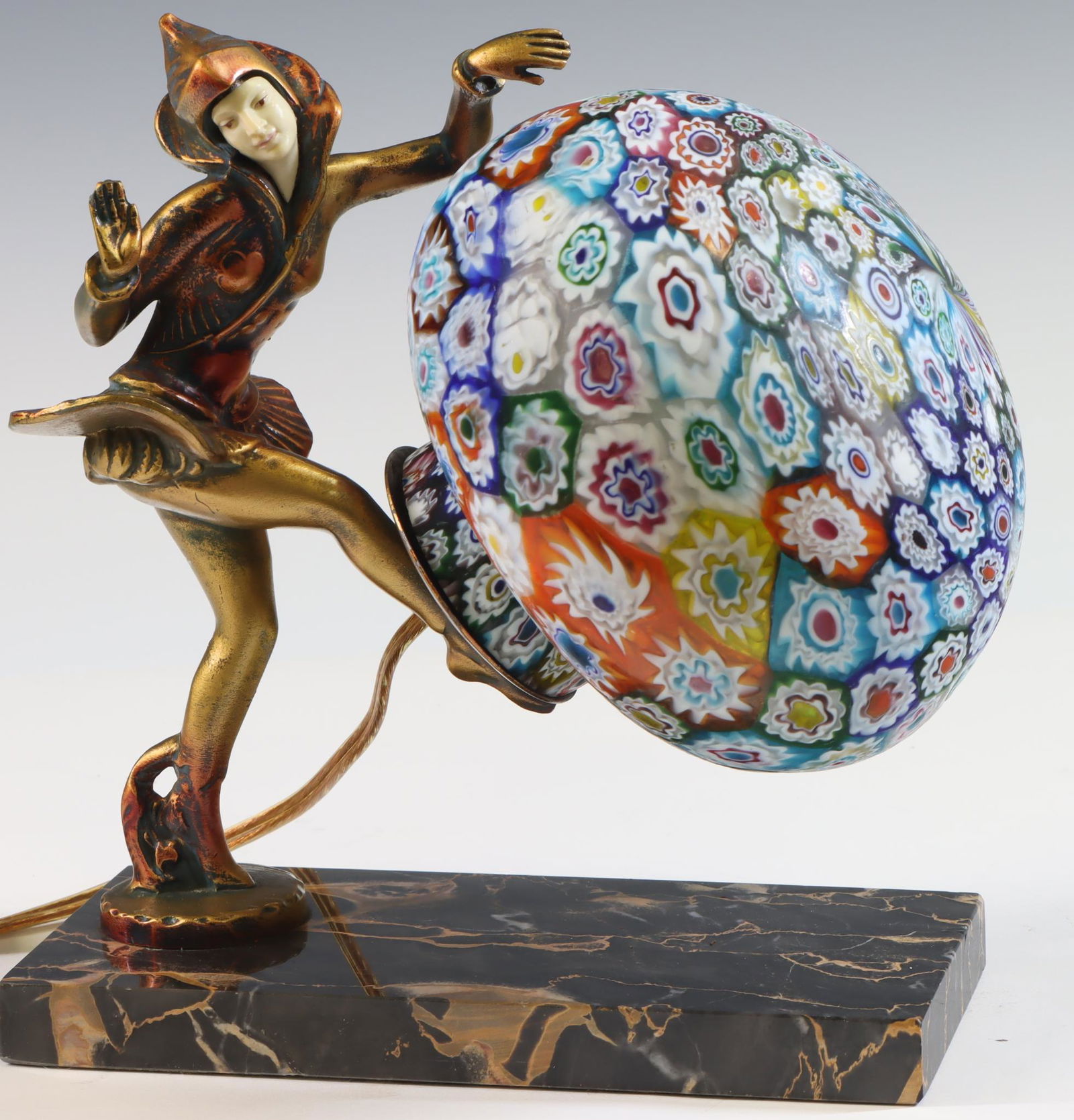 Ignacio Gallo "Danseuse Des Indies" Millefiori Figural Lamp (1 of 5)