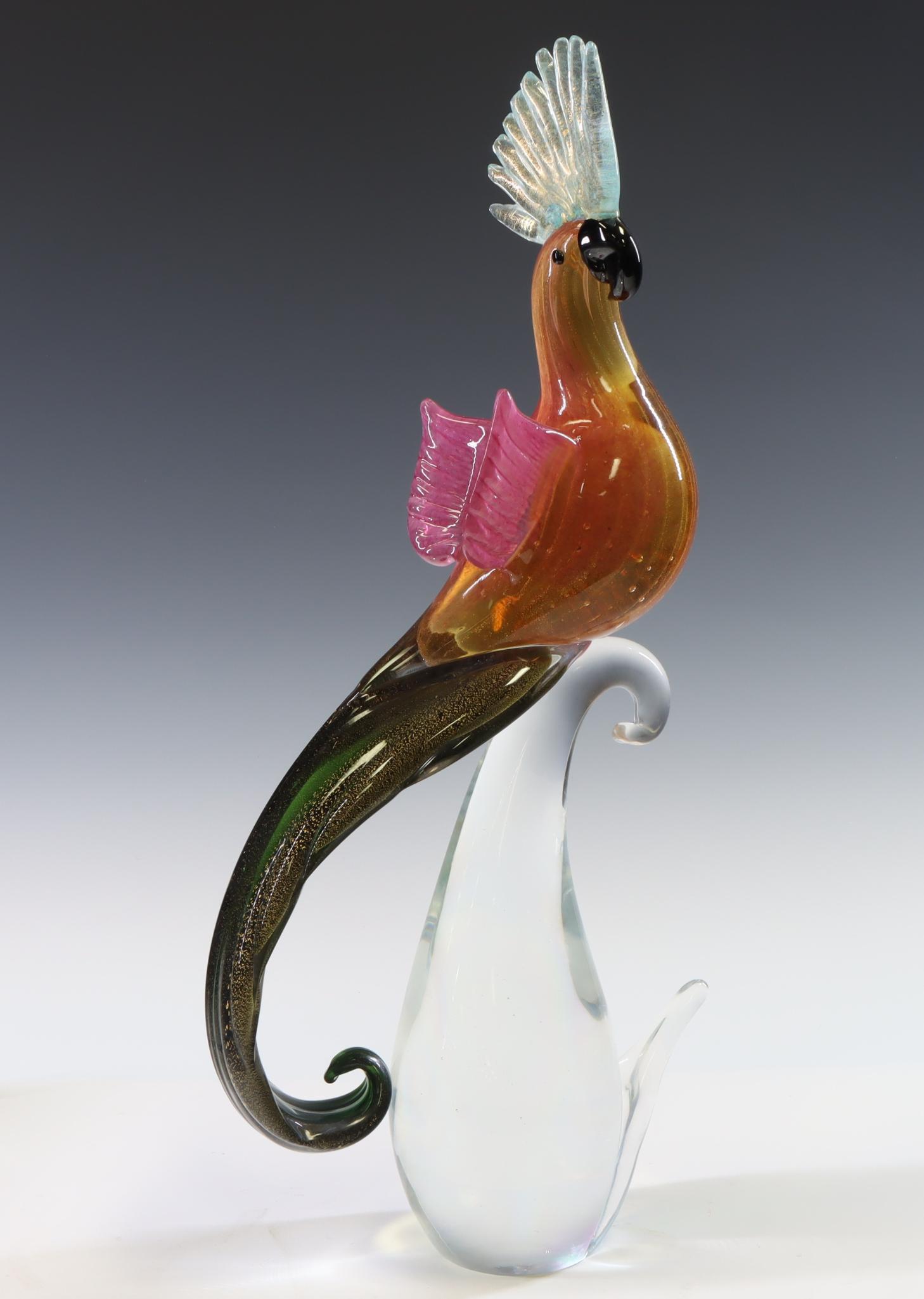Murano Art Glass Cockatoo (1 of 8)