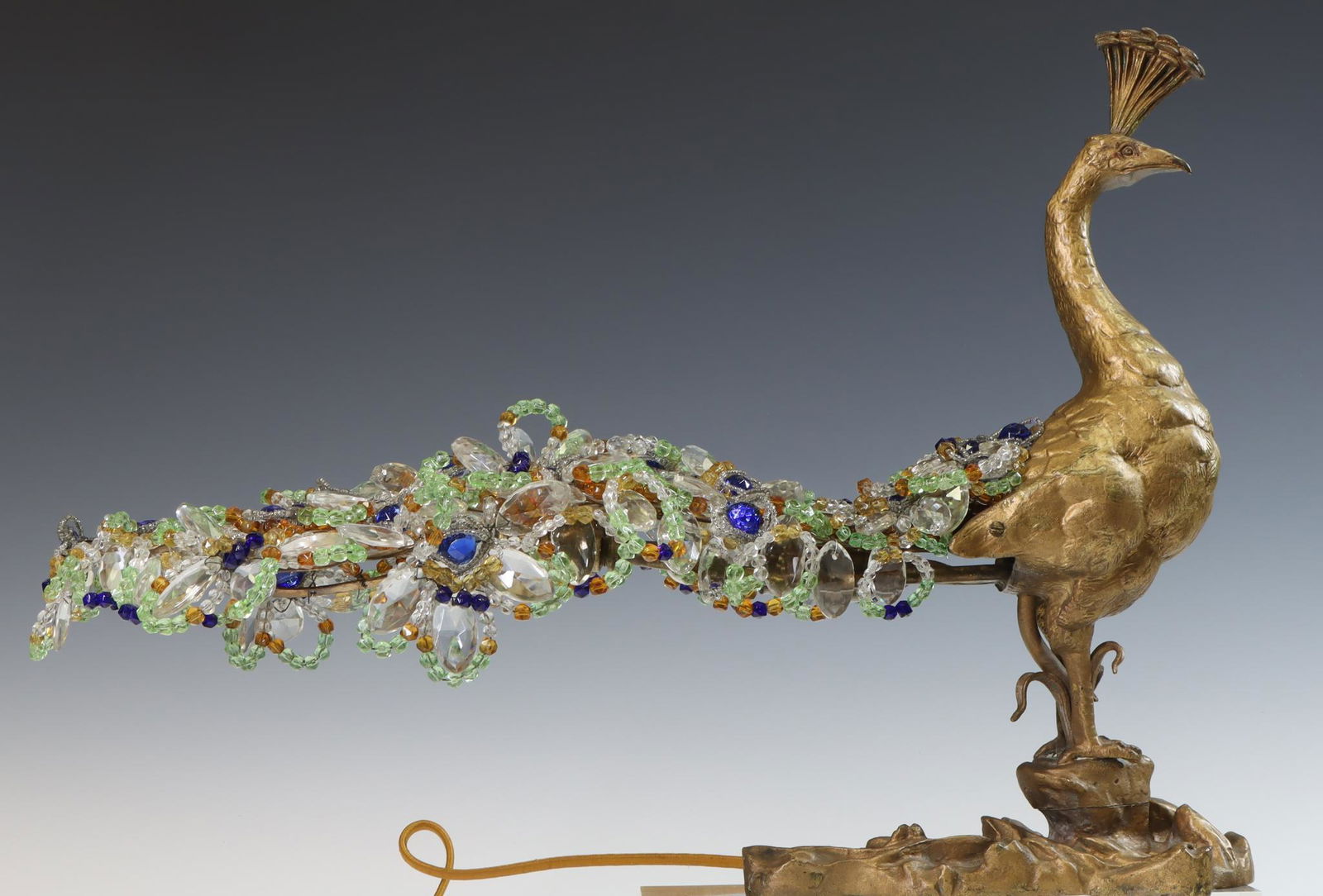 Art Deco Peacock Lamp (1 of 7)