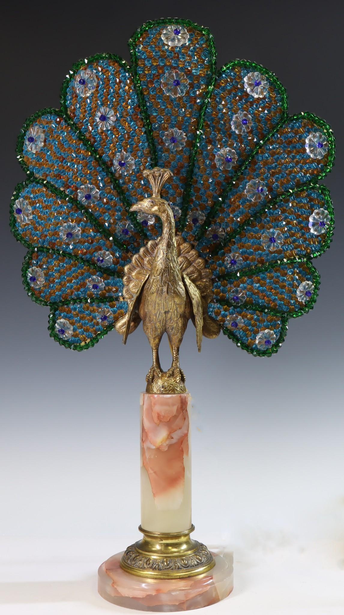 Art Deco Peacock Lamp (1 of 7)