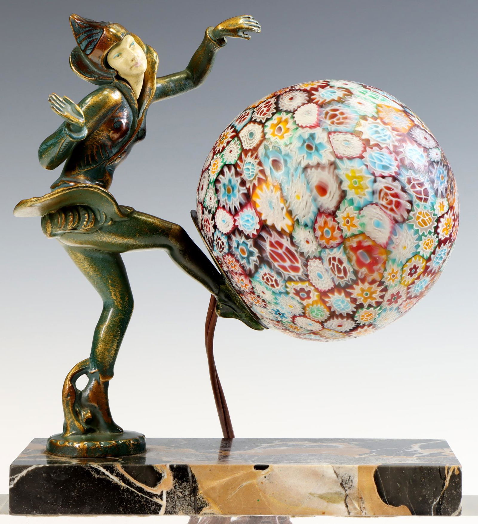 Ignacio Gallo "Danseuse Des Indies" Millefiori Figural Lamp (1 of 5)