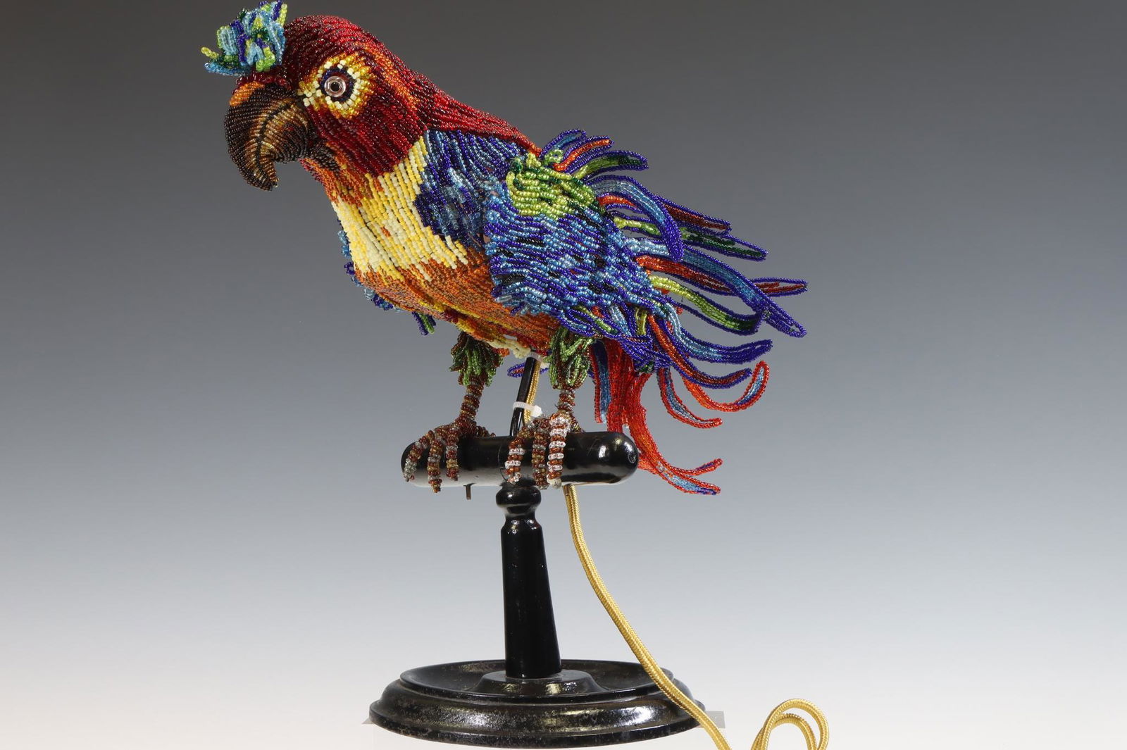 Beaded Parrot Lamp (1 of 7)