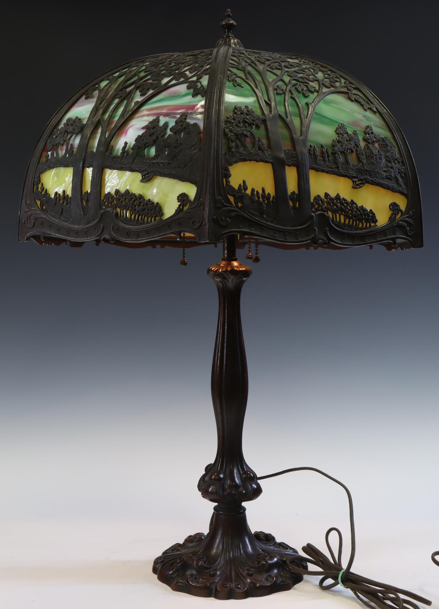 Slag Glass Lamp (1 of 4)