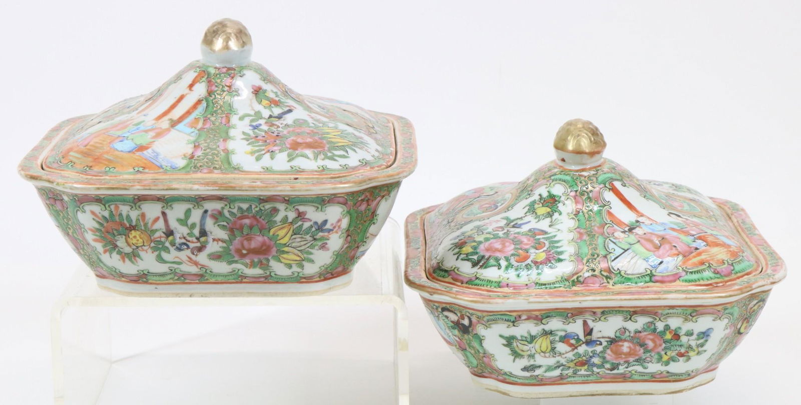 Chinese Rose Medallion Servers (1 of 6)