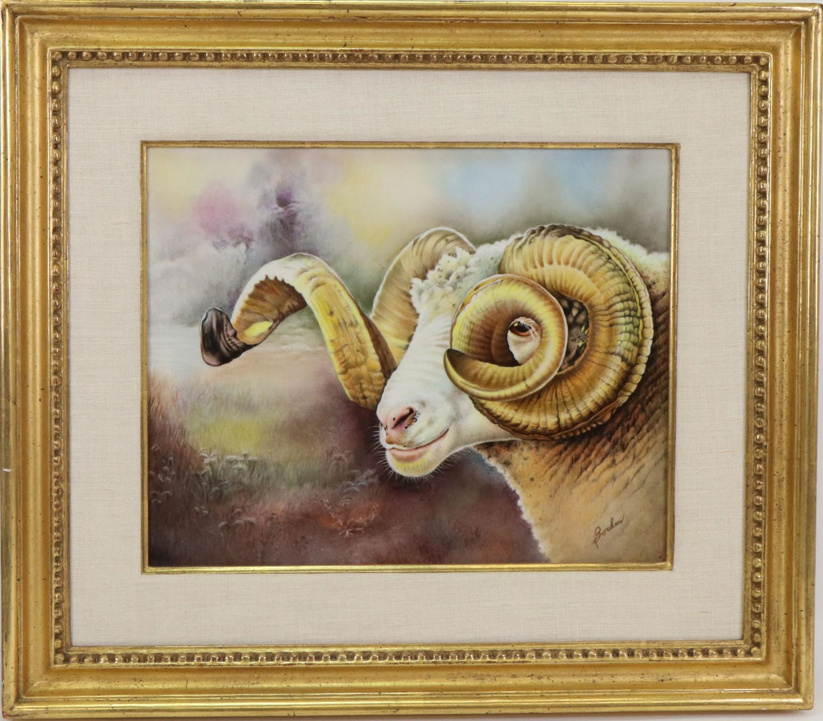 Boehm Painted Porcelain Plaque (1 of 5)