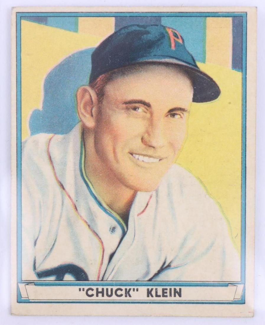 1941 Play Ball Chuck Klein baseball card (1 of 2)
