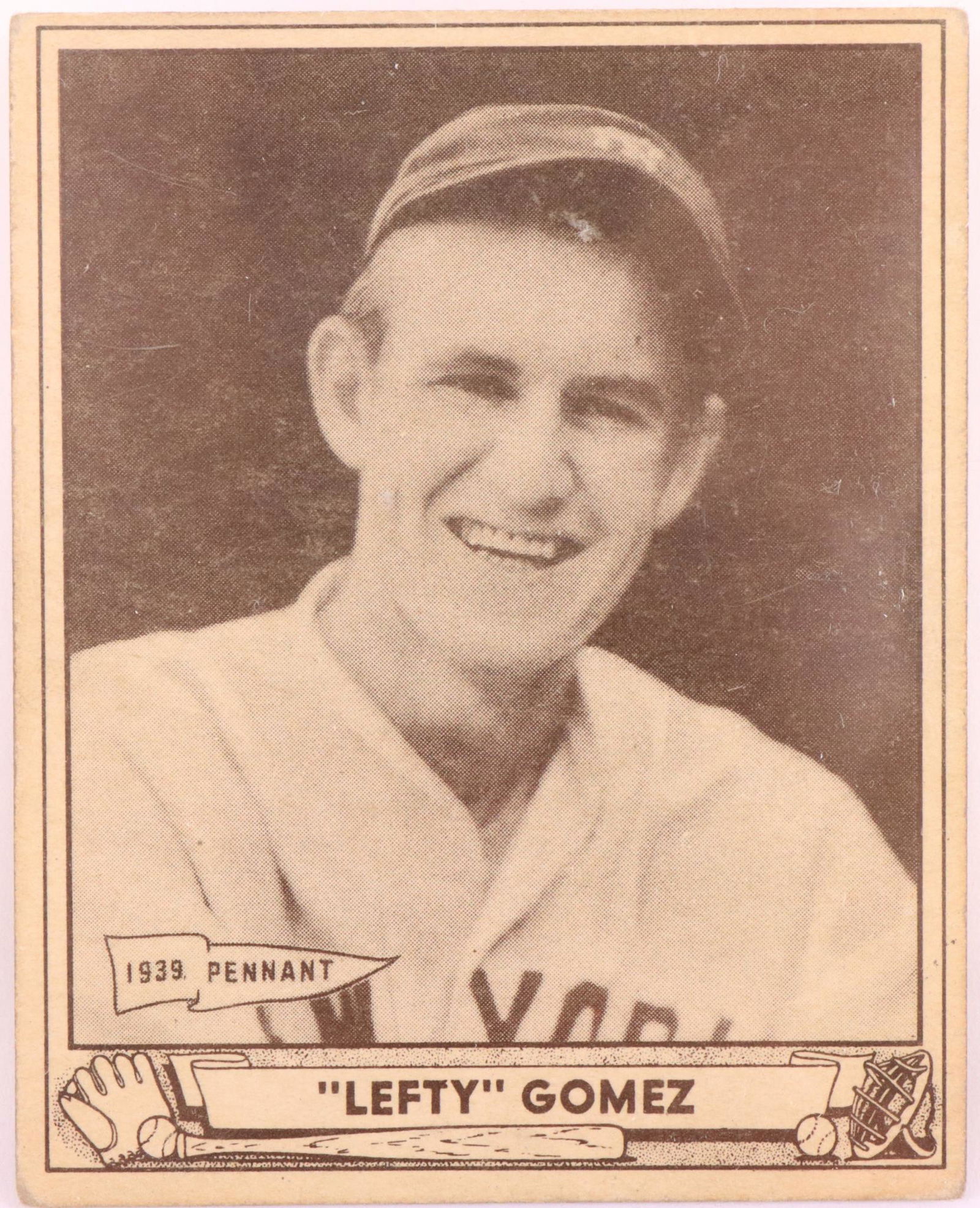 1940 Play Ball Lefty Gomez baseball card (1 of 2)