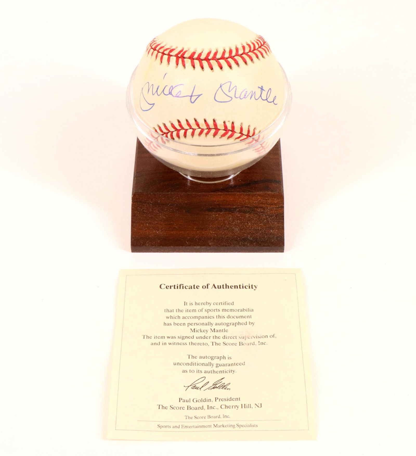 Mickey Mantle autographed baseball (1 of 5)