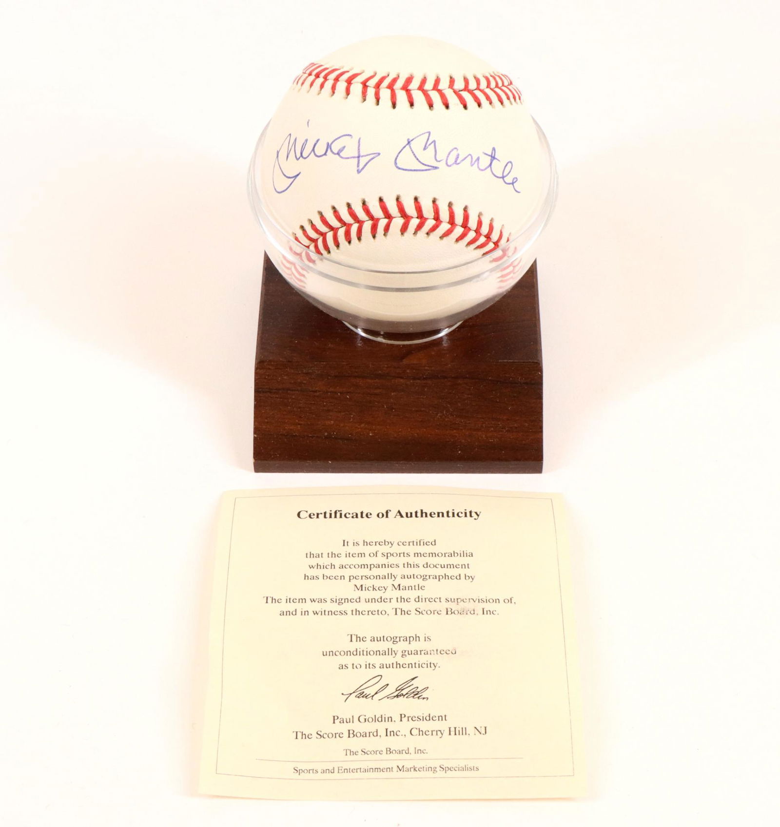 Mickey Mantle autographed baseball (1 of 4)