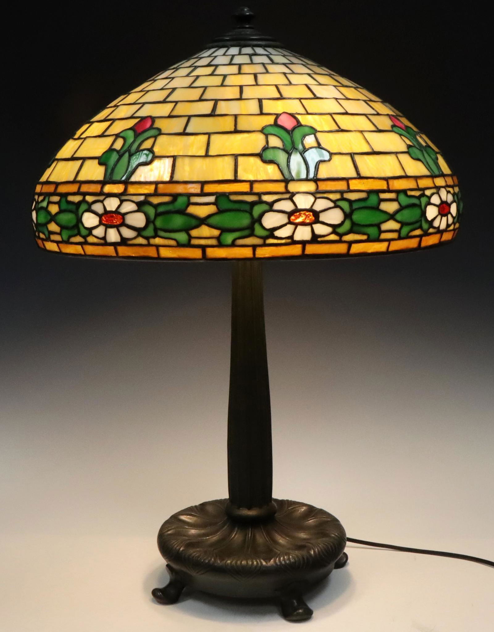 Caramel Slag Glass Lamp (1 of 11)