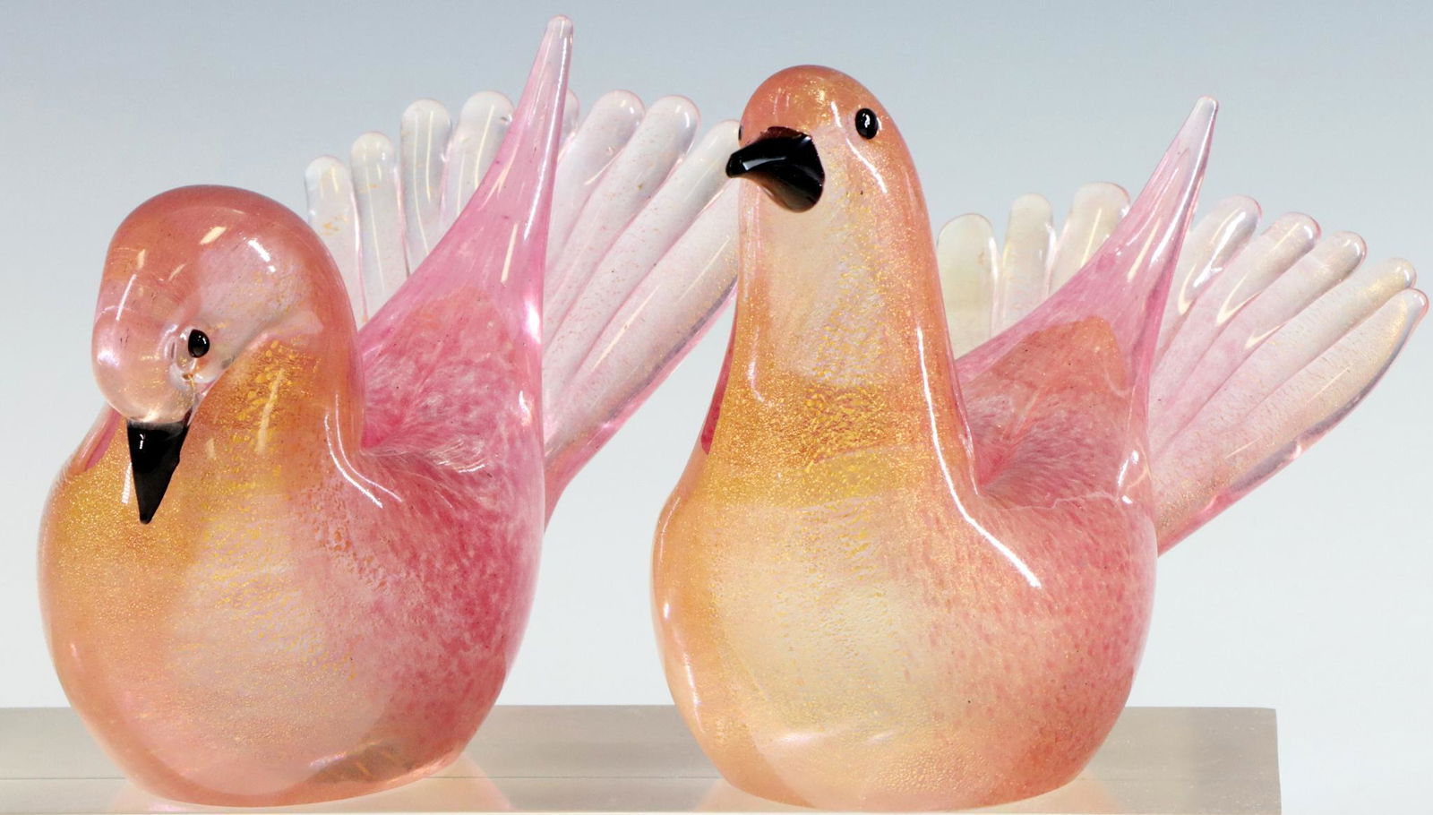 Murano Art Glass Doves (1 of 11)