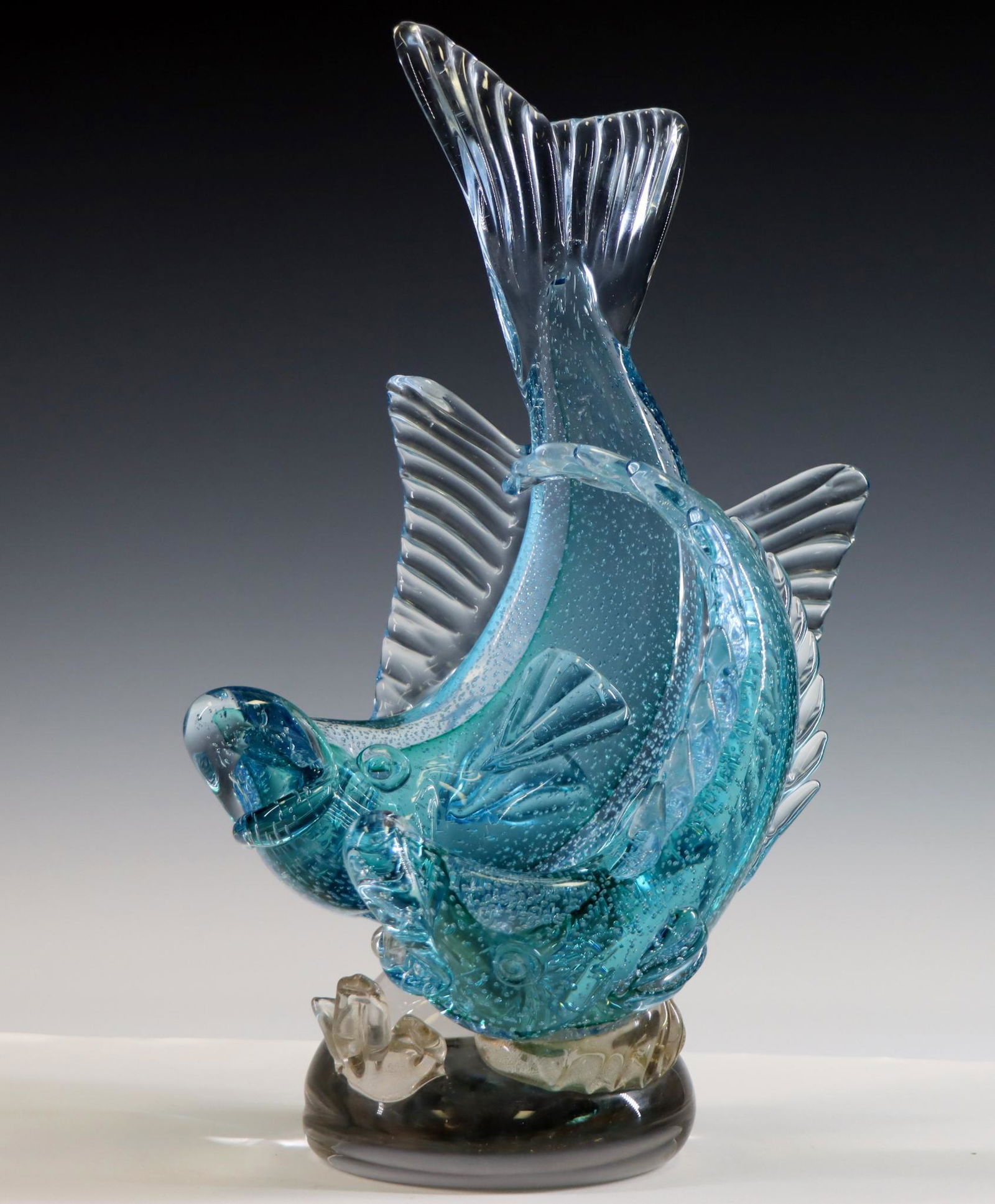 Murano Art Glass Double Fish Centerpiece (1 of 7)