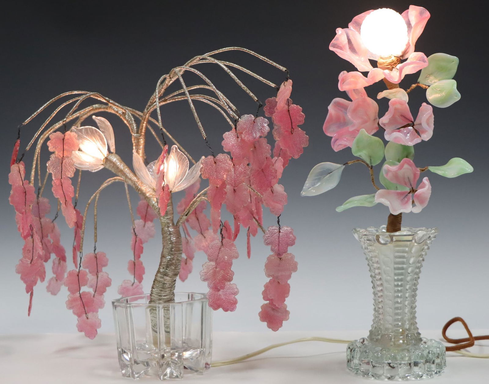 Art Glass Tree & Flower Lamps (1 of 9)