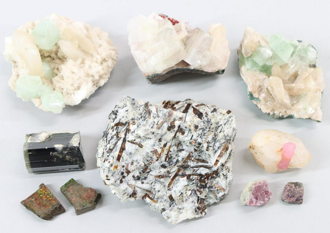 Apophyllite, Tourmaline & Mineral Specimens (1 of 7)