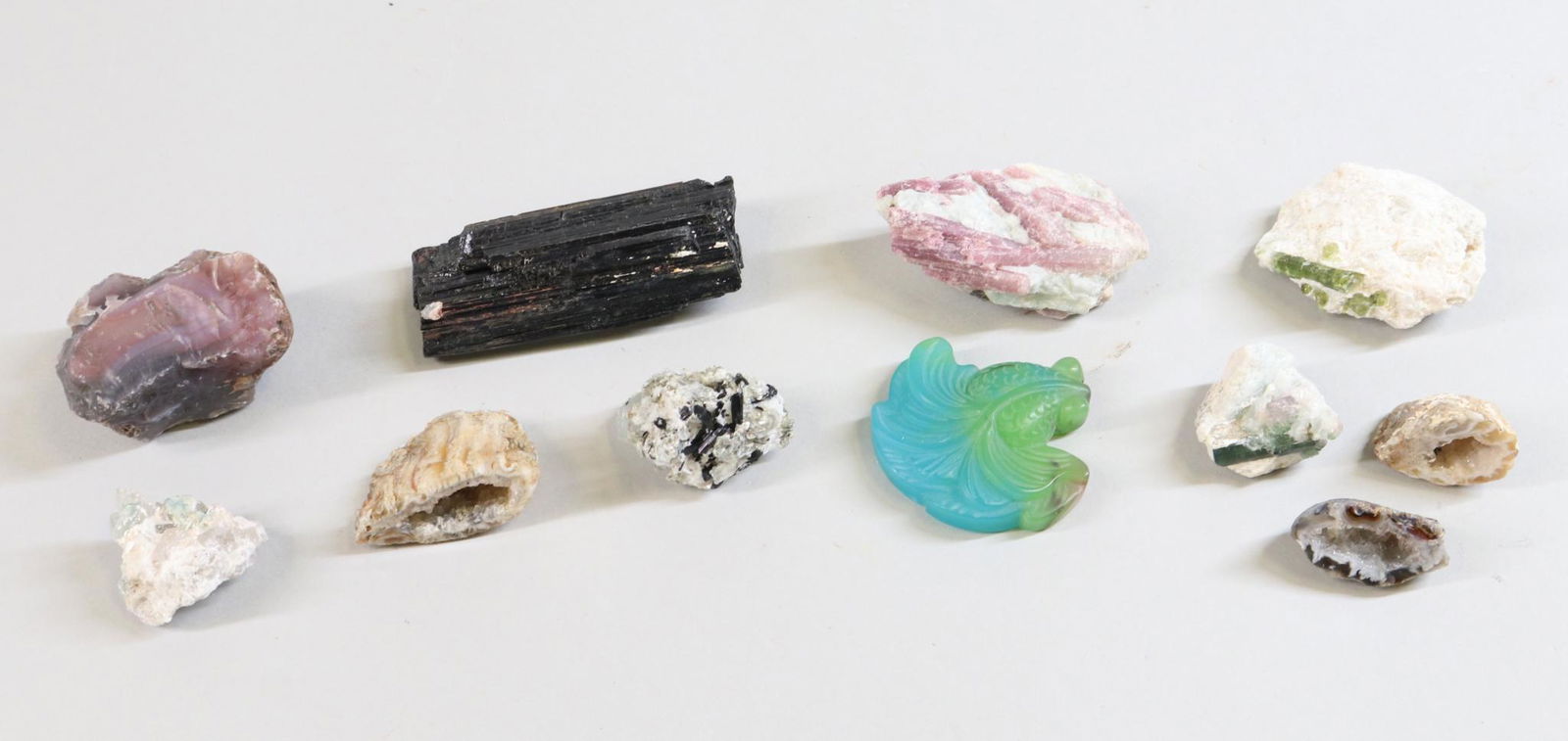 Agate & Tourmaline Mineral Specimens (1 of 13)