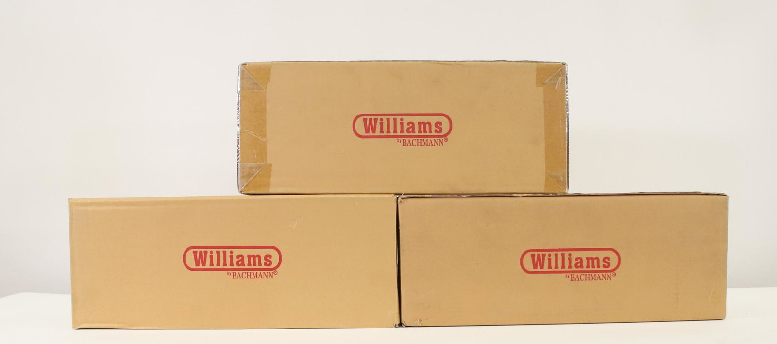 Williams Trains Peter Witt Streetcars: O gauge, Baltimore streetcar 23904, Los Angeles Railway streetcar 23905, and Cleveland Transit streetcar 23908, with original boxes.