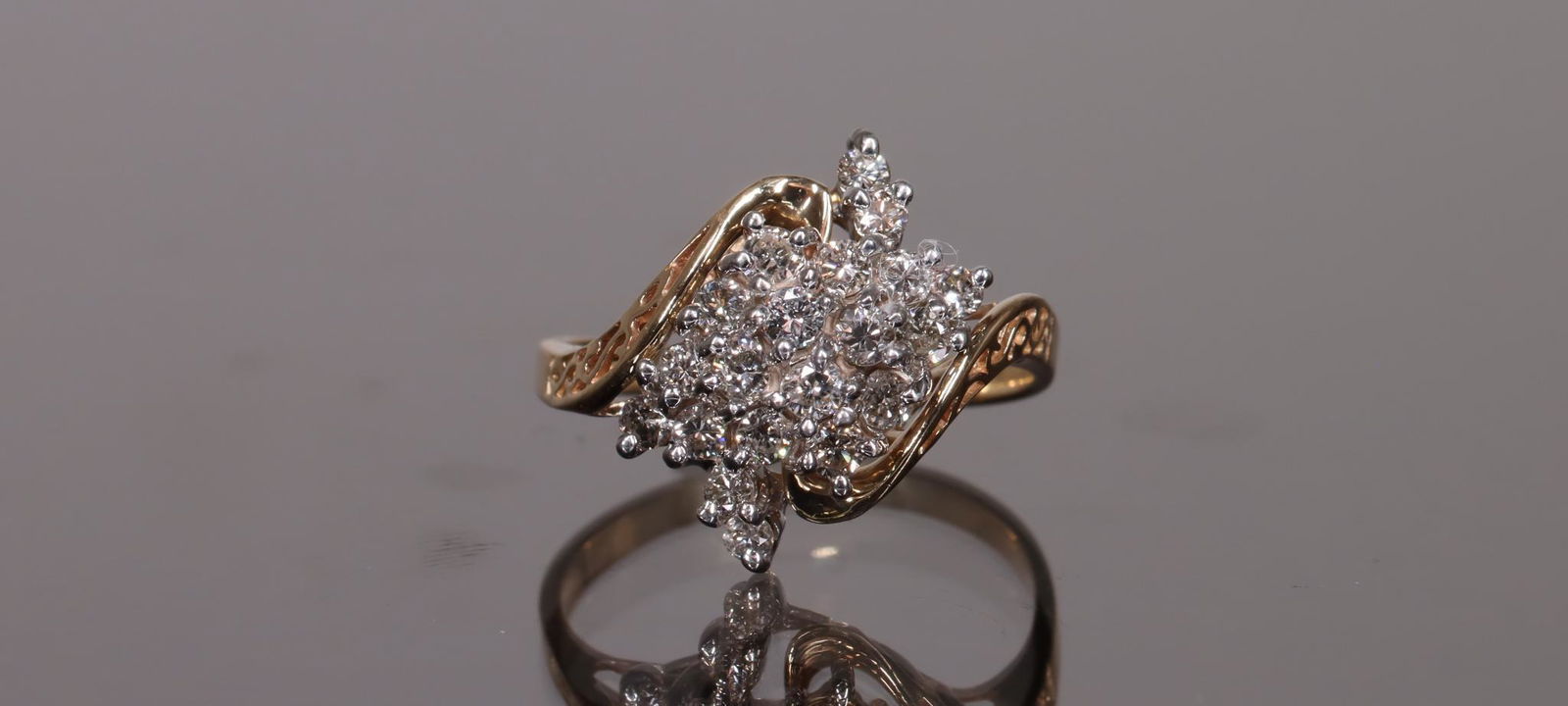 14K Gold Diamond Ring (1 of 3)