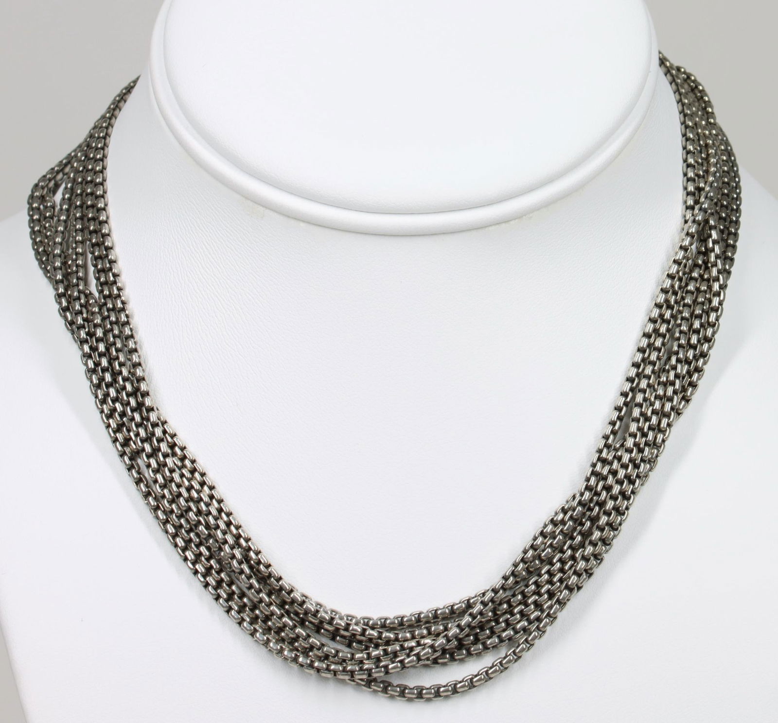 David Yurman Silver, Gold Necklace, Perfume (1 of 5)