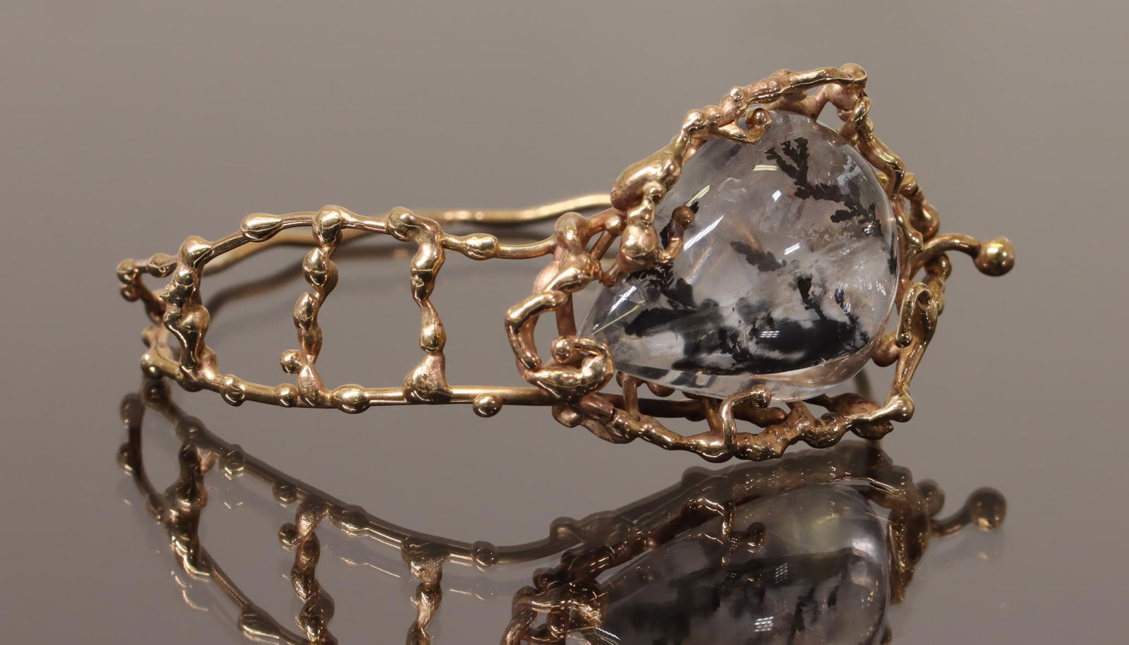 14KY Gold Dendritic Quartz Bracelet (1 of 5)