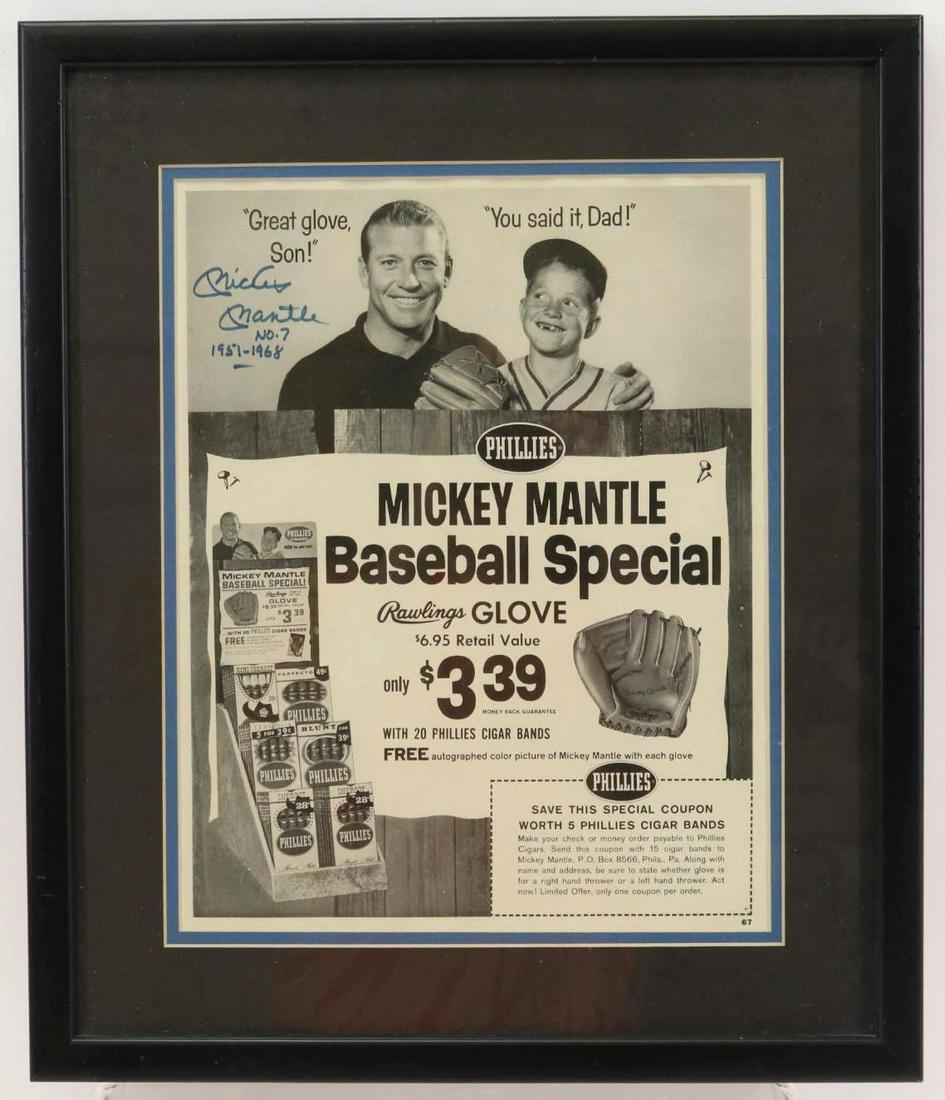 Autograph of Baseball Legend Mickey Mantle