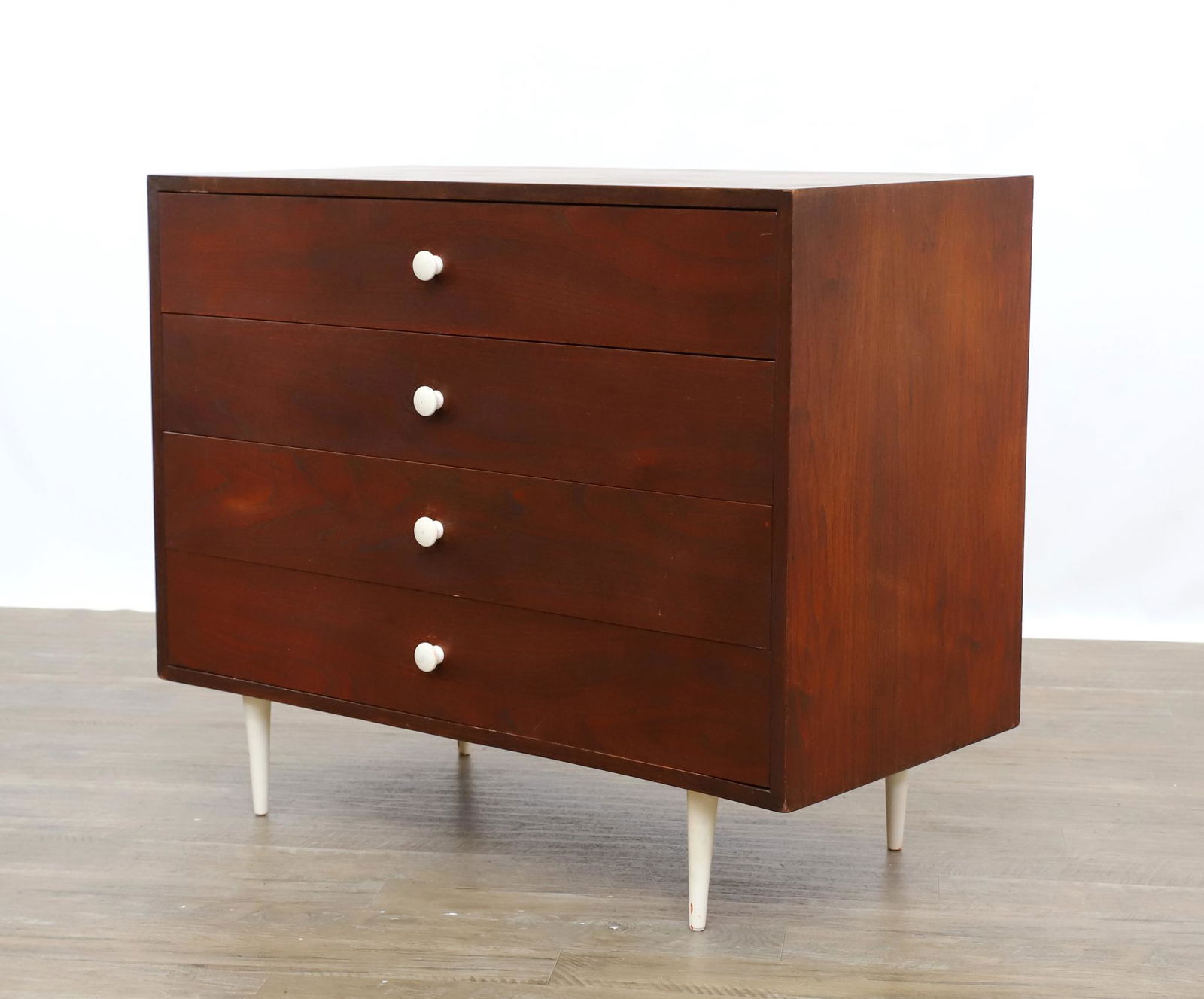 Mid-Century Modern Thin Edge Walnut Chest of Drawers (1 of 11)